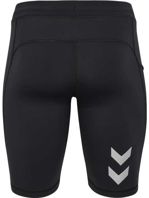 hmlRUN SHORT TIGHT, BLACK, packshot