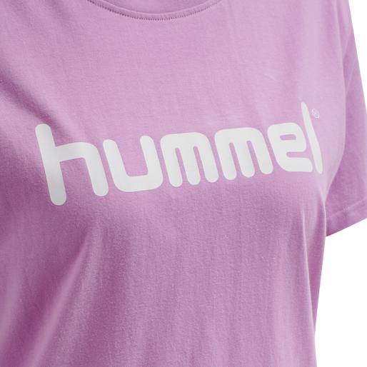 HMLGO COTTON LOGO T-SHIRT WOMAN S/S, ORCHID, packshot