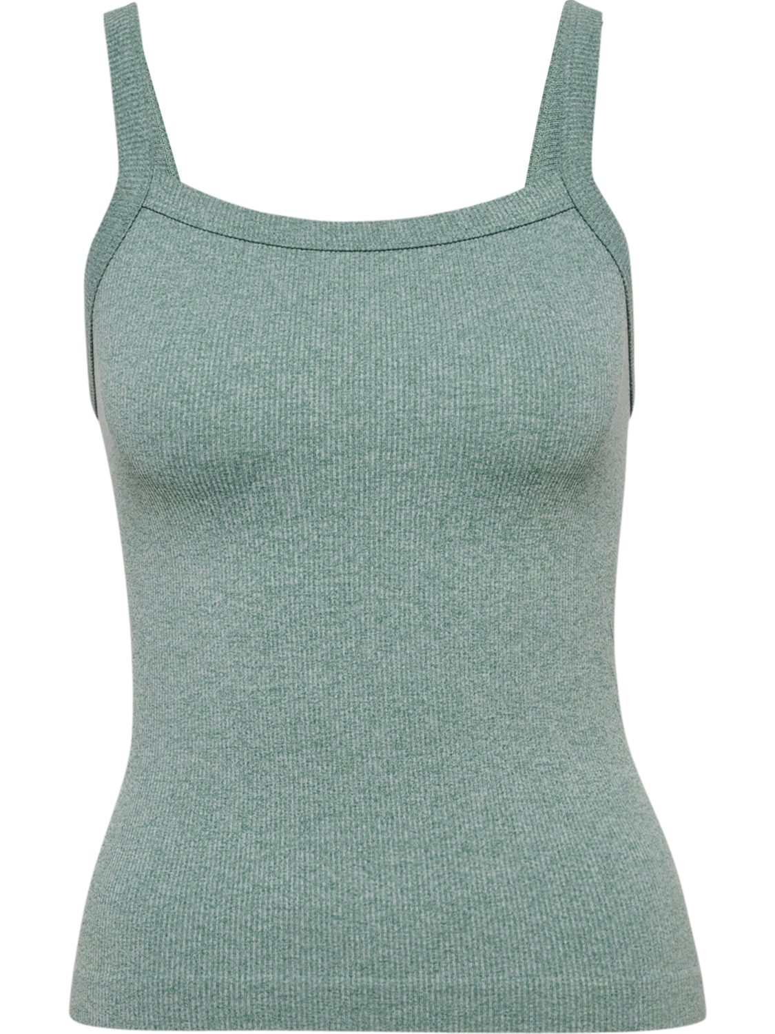 hmlYOGA SEAMLESS RIB TOP, CHINOIS GREEN MELANGE, packshot