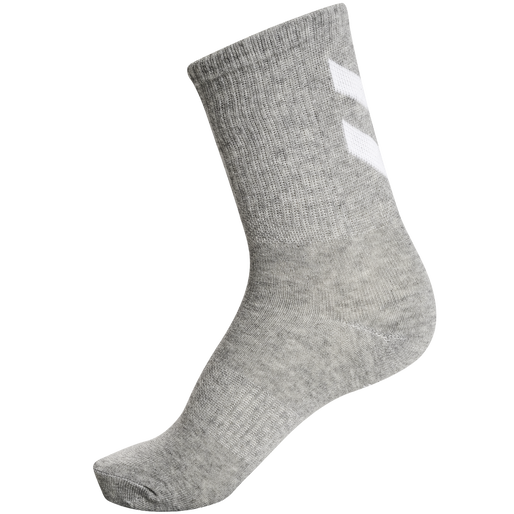 hmlCHEVRON 6-PACK SOCKS, BLACK/WHITE/GREY, packshot