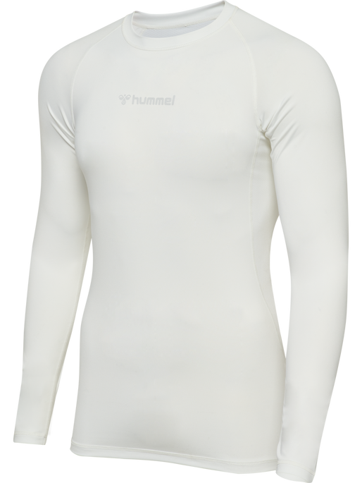 hmlBL PERFORMANCE TEE L/S, WHITE, packshot