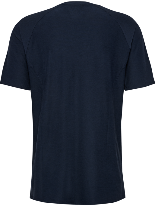 hmlCIMA 2.0 JERSEY S/S, MARINE MELANGE, packshot