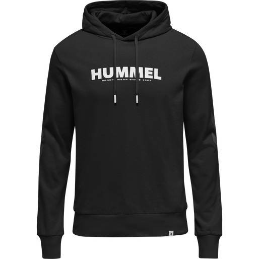 hmlLEGACY LOGO HOODIE, BLACK hmlLEGACY LOGO HOODIE, BLACK, packshot