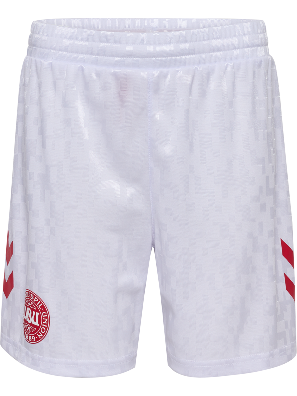 DBU 24 HOME SHORTS KIDS, WHITE/TANGO RED, packshot