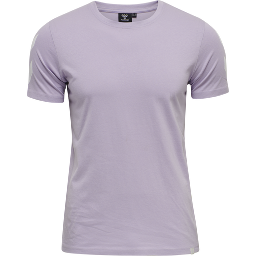 hmlLEGACY CHEVRON T-SHIRT, PASTEL LILAC, packshot