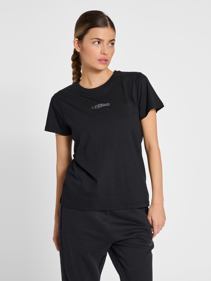 hmlOFFGRID TEE S/S WO, JET BLACK/FORGED IRON, model
