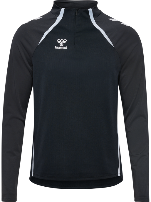 hmlLEAD 2.0 HALF ZIP, BLACK/ASPHALT, packshot