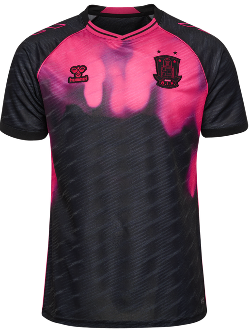 BIF 25/26 WOMEN AWAY JERSEY S/S, JET BLACK/BEETROOT, packshot