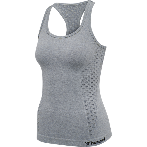 hmlCI SEAMLESS TOP, GREY MELANGE hmlCI SEAMLESS TOP, GREY MELANGE, packshot