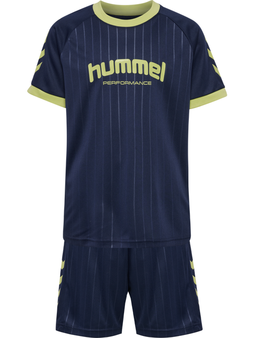 hmlJR GOAL STRIPE SET, DRESS BLUES hmlJR GOAL STRIPE SET, DRESS BLUES, packshot