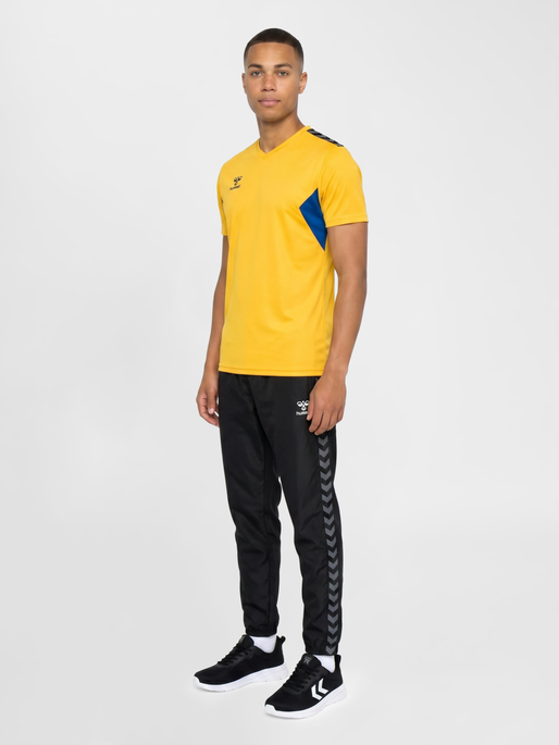 hmlAUTHENTIC PL JERSEY S/S, SPORTS YELLOW/TRUE BLUE, model