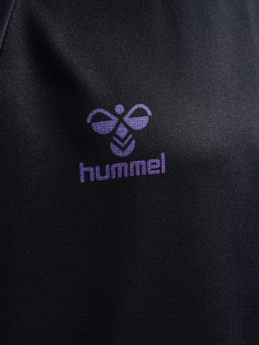 hmlSHIMMER T-SHIRT S/S, BLACK/CAYENNE, packshot