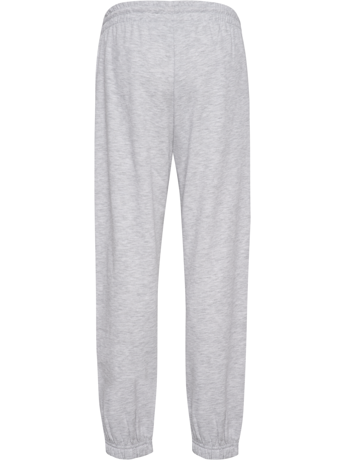 hmlJR LOOSE SWEATPANT PIPING, LIGHT GREY MELANGE/BLACK, packshot