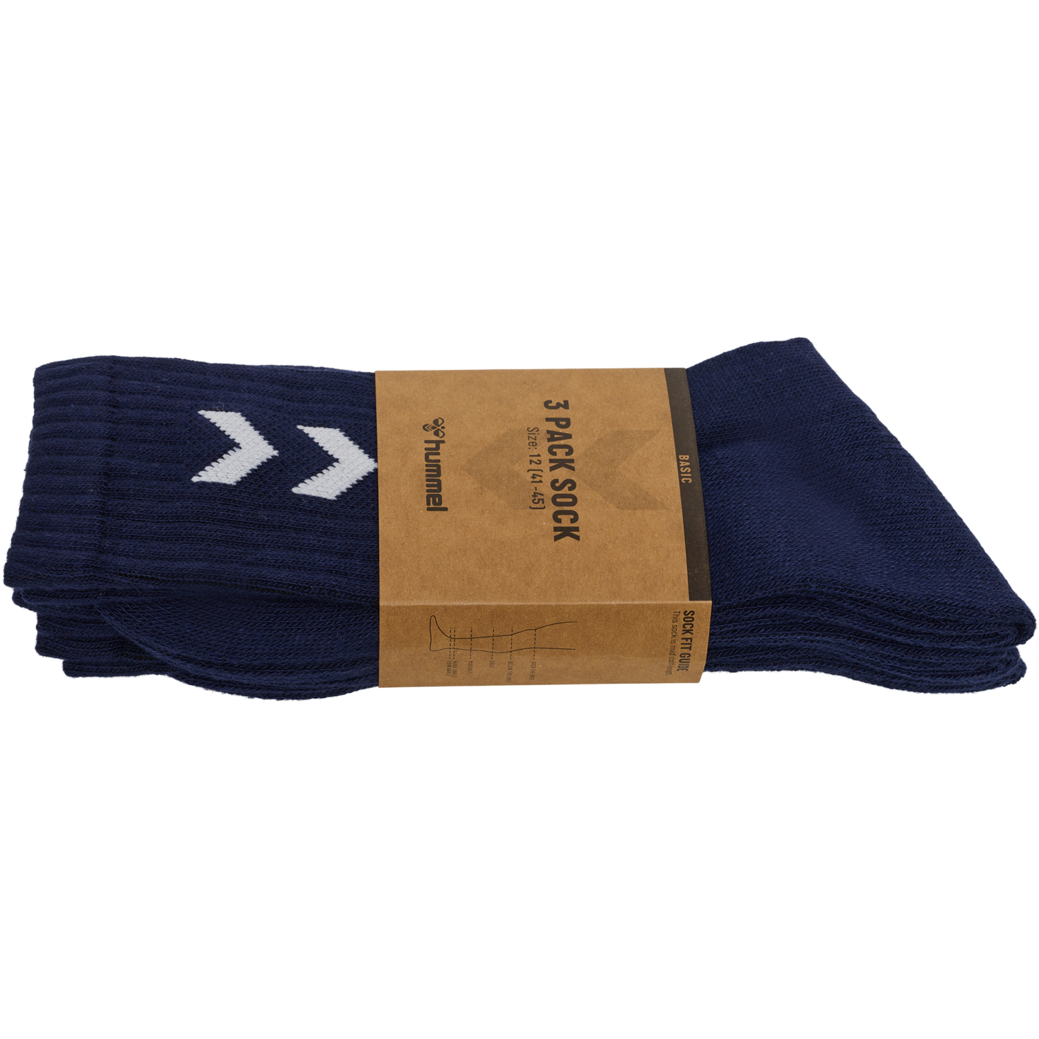 3-Pack Basic Sock, MARINE, packshot