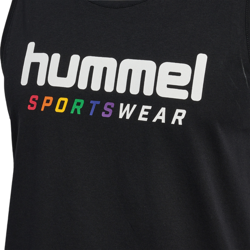 hmlRAINBOW SPORTSWEAR TANKTOP, BLACK, packshot