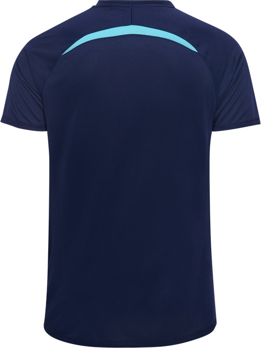 hmlLEAD 2.0 JERSEY S/S, MARINE/BLUE FISH, packshot