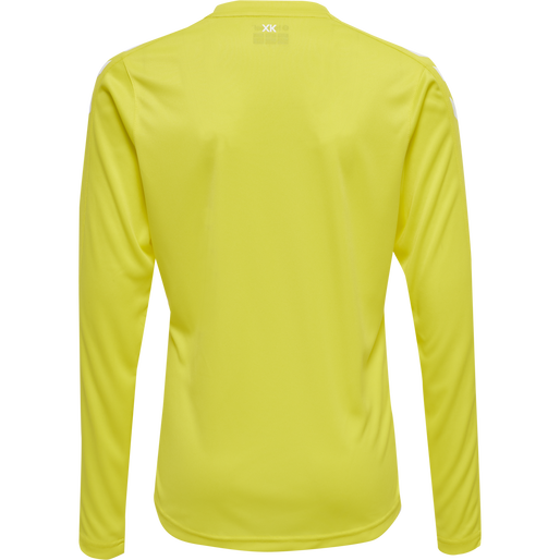 hmlCORE XK POLY JERSEY L/S KIDS, BLAZING YELLOW, packshot