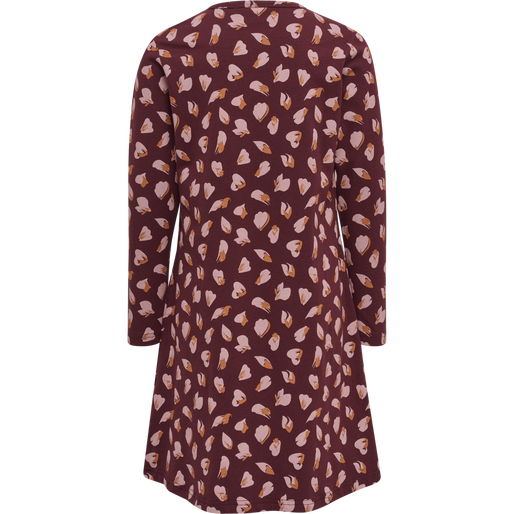hmlCAROLINA NIGHT DRESS L/S, WINDSOR WINE hmlCAROLINA NIGHT DRESS L/S, WINDSOR WINE, packshot