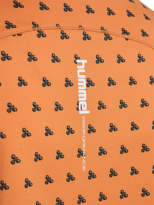 hmlFAST W T-SHIRT L/S, DUSTY ORANGE, packshot