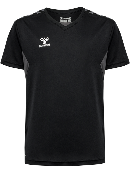 hmlAUTHENTIC PL JERSEY S/S KIDS, BLACK hmlAUTHENTIC PL JERSEY S/S KIDS, BLACK, packshot