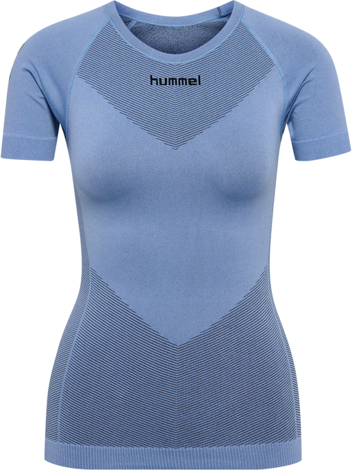 HUMMEL FIRST SEAMLESS JERSEY S/S W, BEL AIR BLUE HUMMEL FIRST SEAMLESS JERSEY S/S W, BEL AIR BLUE, packshot