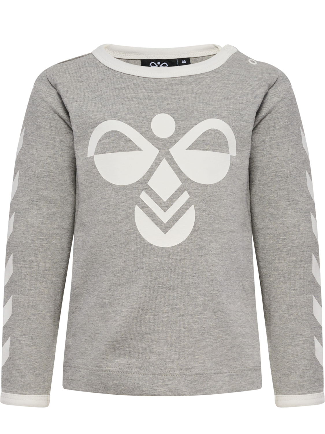 hmlFLIPPER T-SHIRT L/S 2-PACK, GREY MELANGE/WOODROSE, packshot