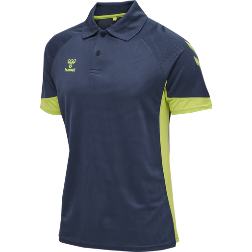 hmlLEAD FUNCTIONAL KIDS POLO, DARK DENIM, packshot