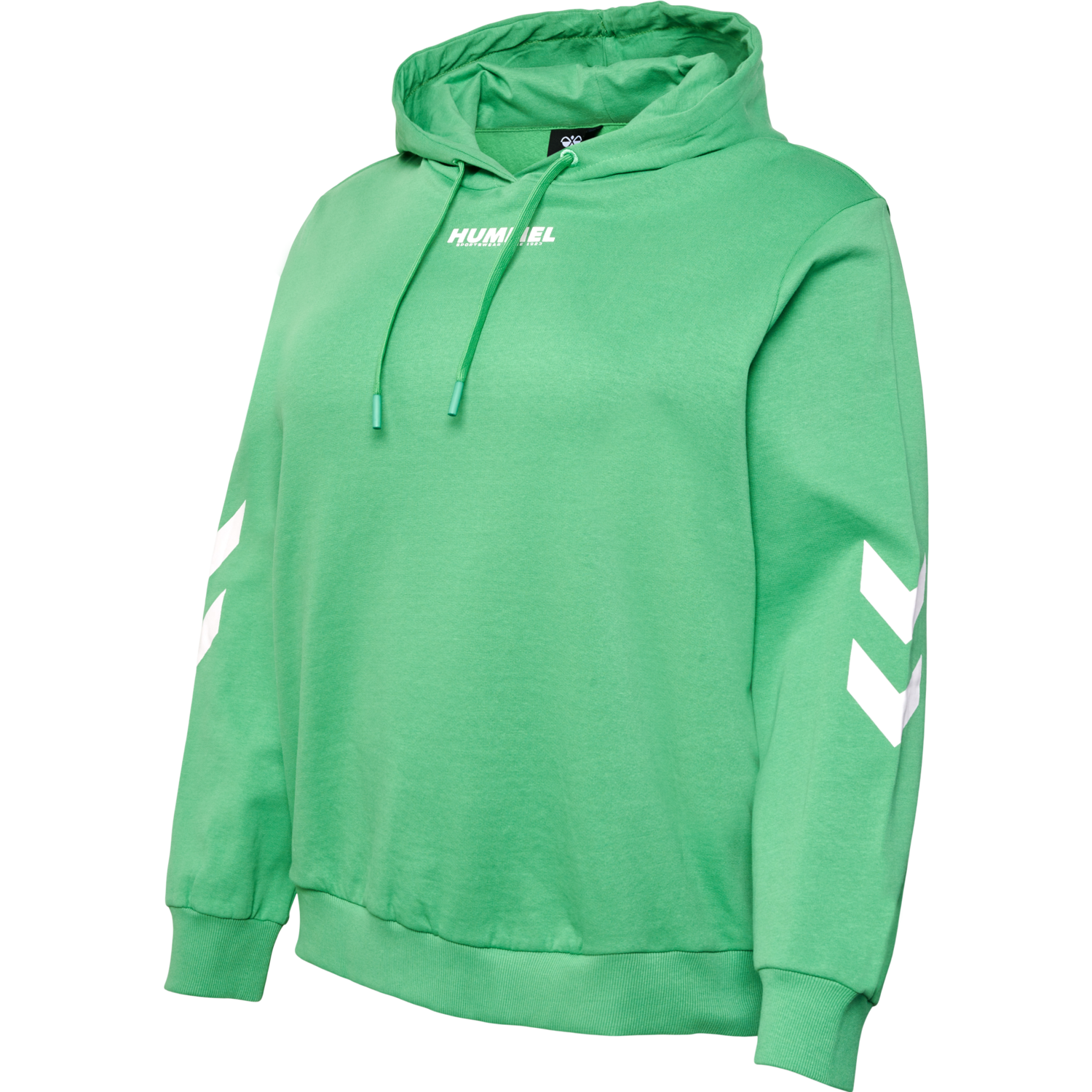hmlLEGACY WOMAN HOODIE PLUS, GREEN SPRUCE, packshot