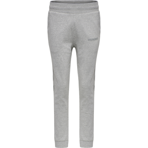 hmlLEGACY WOMAN TAPERED PANTS, GREY MELANGE, packshot