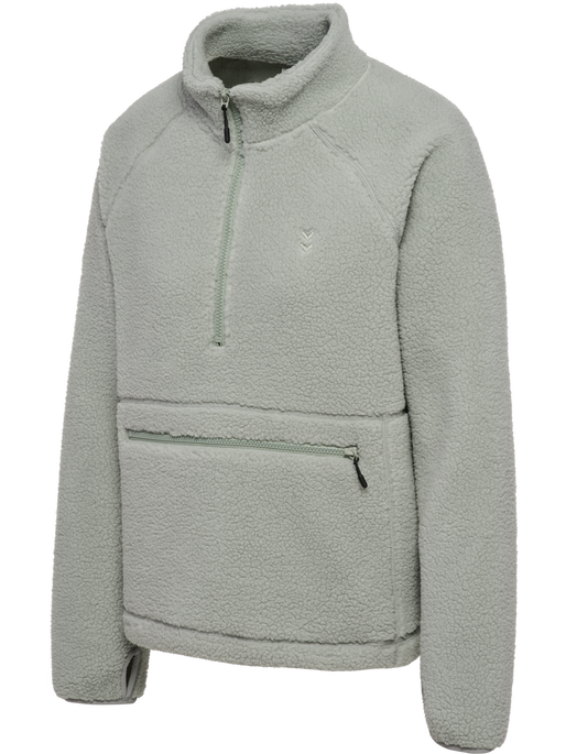 hmlPULSE FLEECE W PULLOVER, BELGIAN BLOCK, packshot