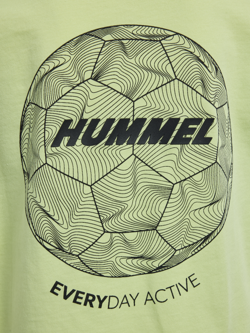 hmlCASPER T-SHIRT S/S, SHADOW LIME, packshot