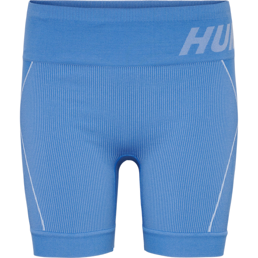 hmlTE CHRISTEL SEAMLESS SHORTS, RIVIERA/BLUE BELL MELANGE, packshot
