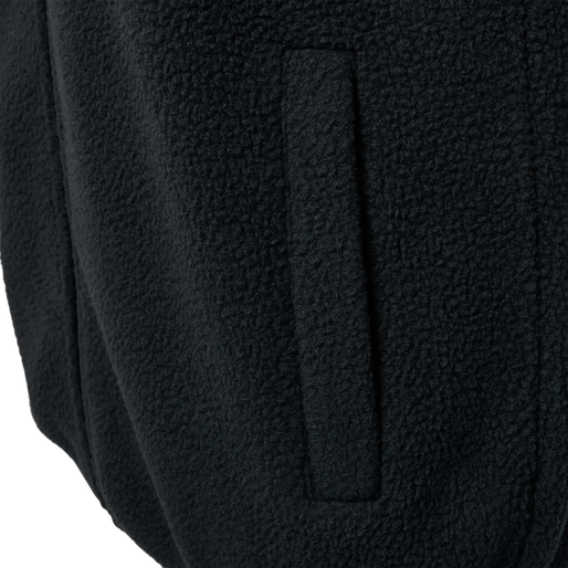 hmlLGC OLIVER FLEECE WAISTCOAT, BLACK, packshot