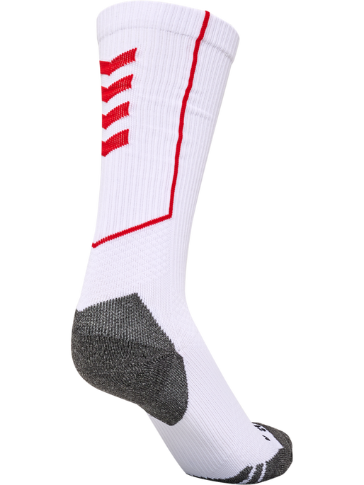 hmlPRO TRAINING SOCKS HIGH, WHITE/TRUE RED, packshot