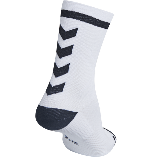 ELITE INDOOR SOCK LOW, WHITE/BLACK, packshot
