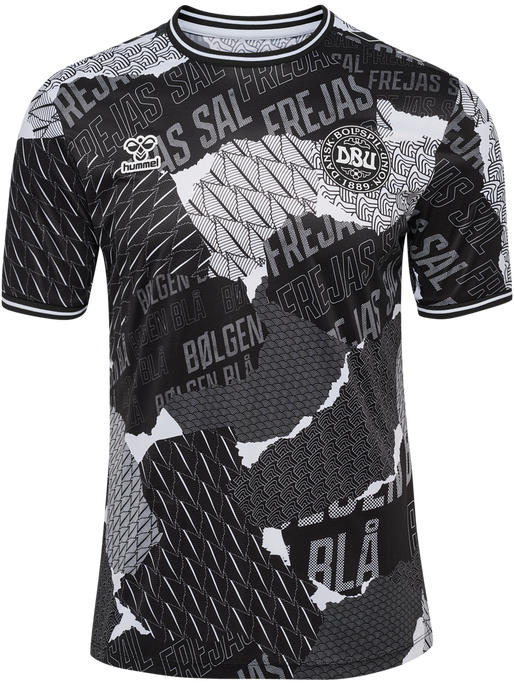 DBU 24 PREGAME JERSEY S/S, BLACK/WHITE DBU 24 PREGAME JERSEY S/S, BLACK/WHITE, packshot
