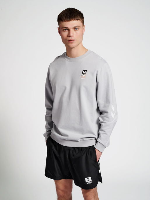 hmlLGC JEREMY SWEATSHIRT, HARBOR MIST, model