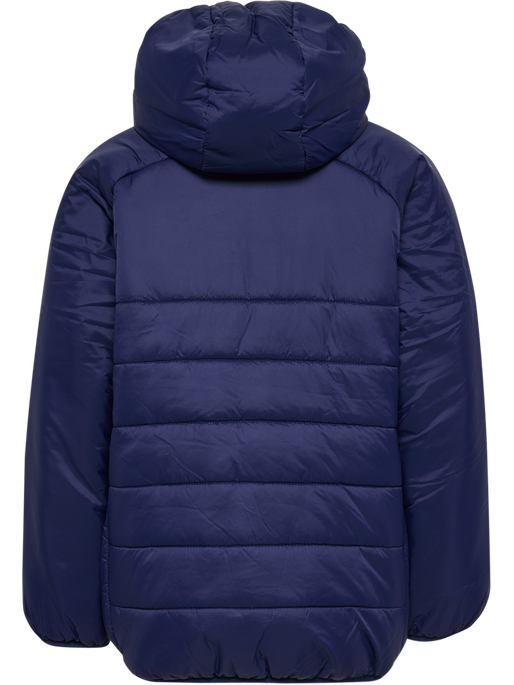 hmlGO QUILTED HOOD JACKET KIDS, MARINE, packshot