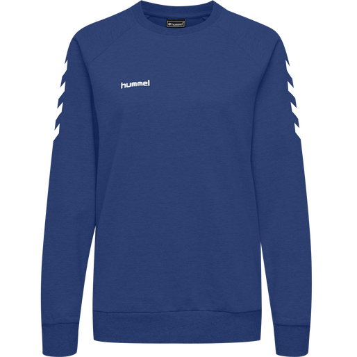 HMLGO COTTON SWEATSHIRT WOMAN, TRUE BLUE, packshot