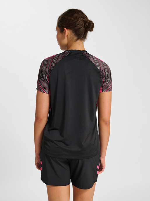 hmlBLAZE PRO TRAINING JERSEY S/S WO, BLACK/PINK, model