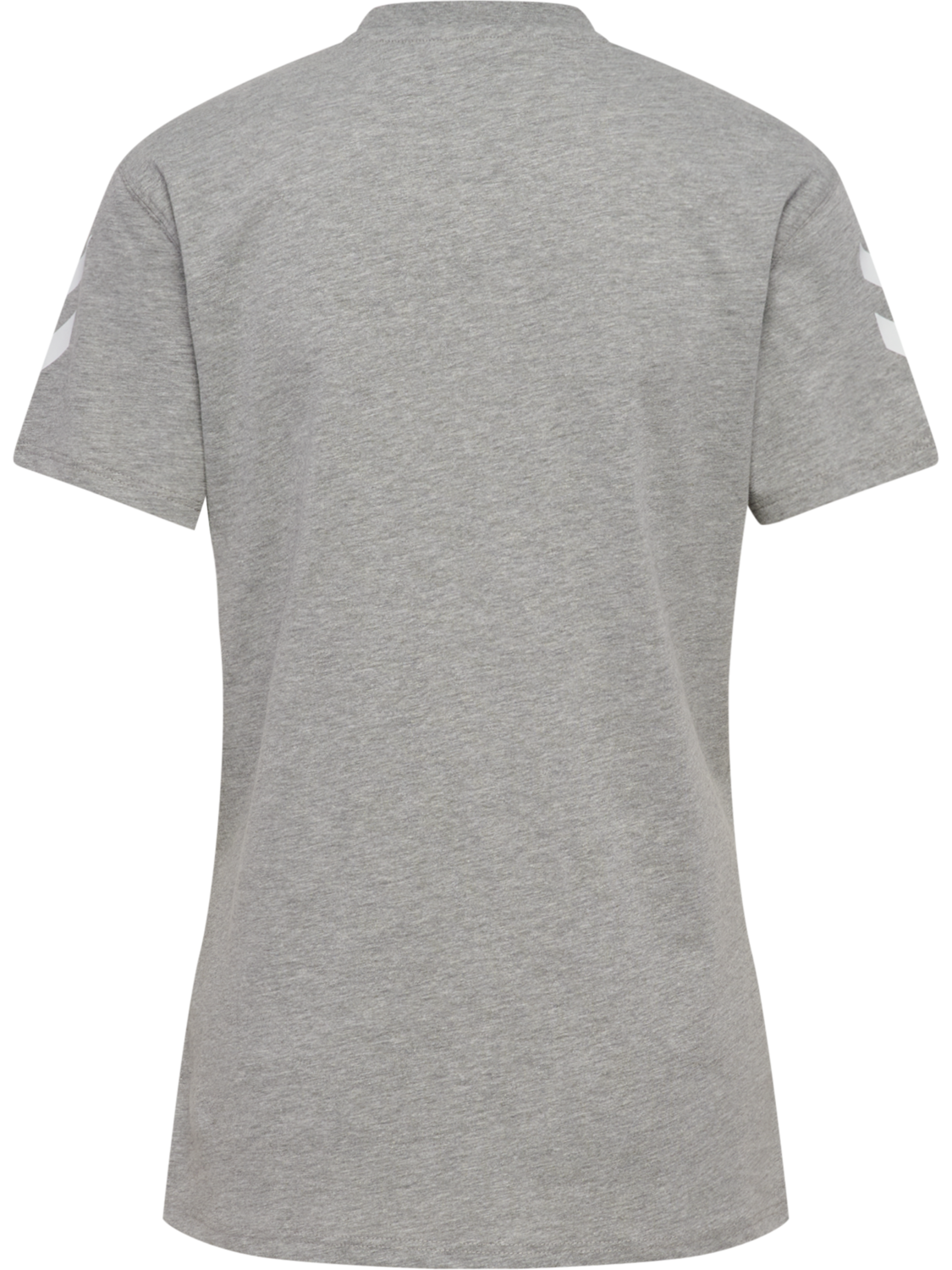hmlGO 2.0 CHEVRON T-SHIRT S/S WOMAN, GREY MELANGE, packshot