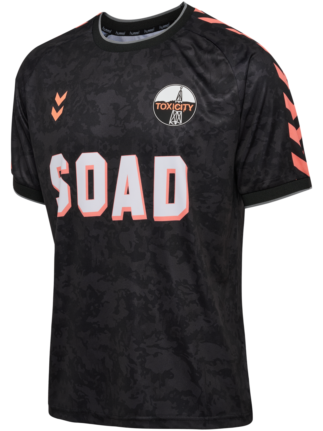 hmlSOAD TOUR 26 CAMO JERSEY S/S, BLACK/GREY, packshot