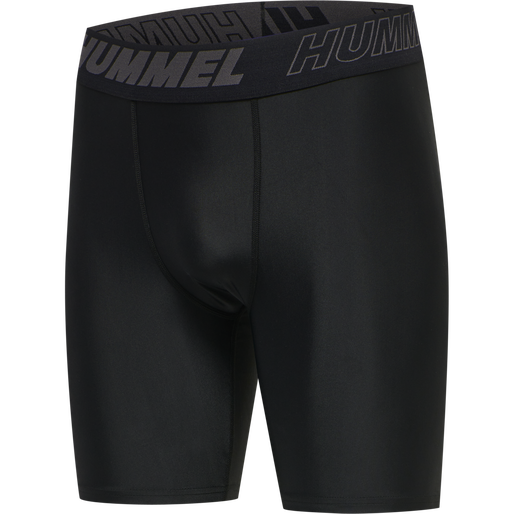 hmlTE TOPAZ 2-PACK TIGHT SHORTS, BLACK/BLACK, packshot