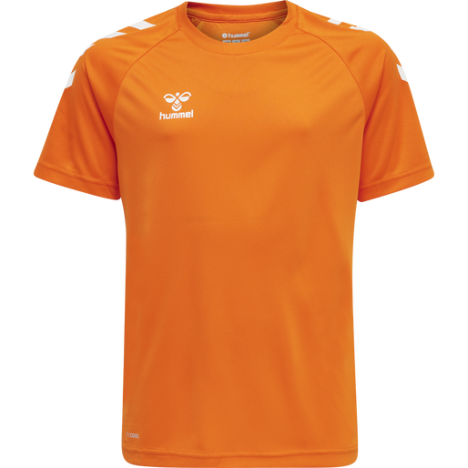 hmlCORE XK CORE POLY TEE S/S KIDS, ORANGE TIGER hmlCORE XK CORE POLY TEE S/S KIDS, ORANGE TIGER, packshot