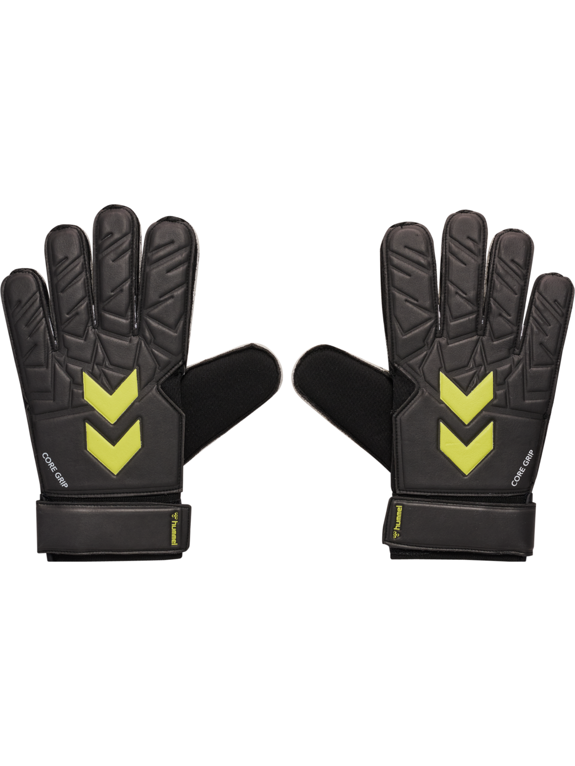 hmlBLAZE26 GK GLOVES CORE GRIP, BLACK/YELLOW, packshot