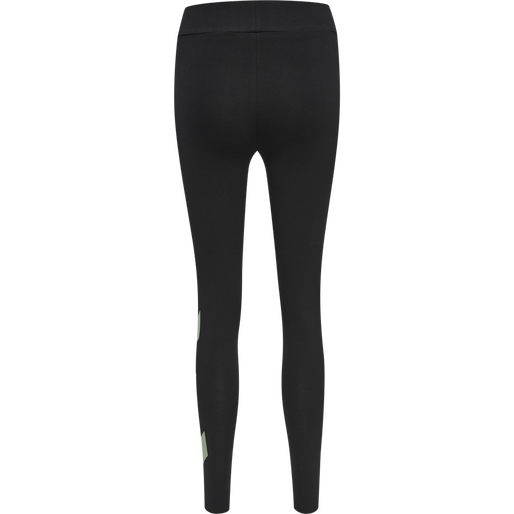 hmlSOMMER TIGHTS, BLACK/BASIL, packshot