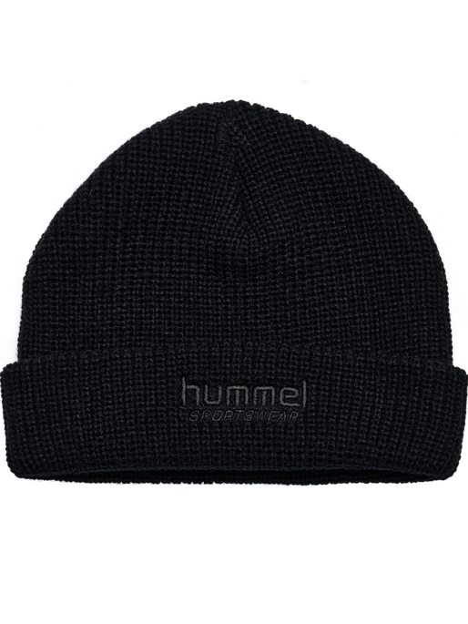 hmlHALF RIB BEANIE, BLACK, packshot