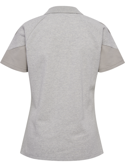 hmlTRAVEL POLO WOMAN, LIGHT GREY MELANGE, packshot