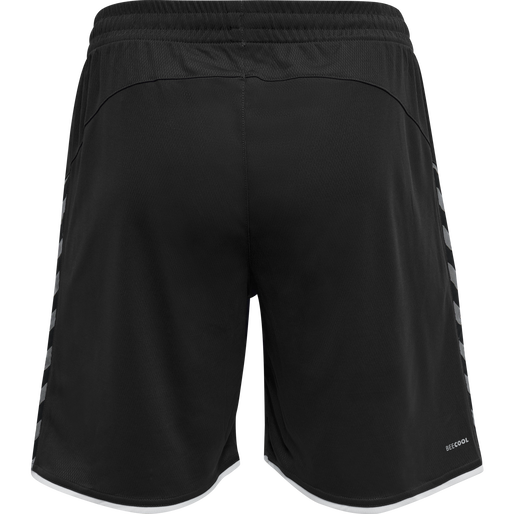 hmlAUTHENTIC POLY SHORTS, BLACK/WHITE, packshot