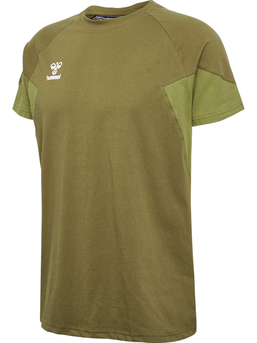 hmlTRAVEL T-SHIRT S/S, MILITARY OLIVE, packshot